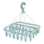 Ram Drying Hanger with 32 Peg Clips and Foldable Rack