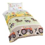Rapport Home Farm Animals Duvet Cover Set, Single, Multi-Colour