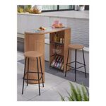 Rattan Curve Outdoor Bar Set