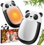 Rechargeable Hand Warmers with Lanyard,3 Heat Settings,BlackWhite