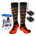 Rechargeable Heated Socks, 5V 6000mAh Battery, 3 Heat Levels
