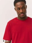 Red Regular Fit Essential Mens Crew Neck Cotton T-shirt – Small – Free C&C