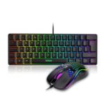 RedThunder 60% RGB Keyboard and Mouse Combo (UK, Ultra-Compact, Wired)