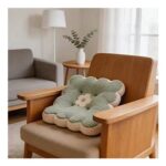 Refreshing Soft Comfortable Adorable Flower-Shaped Plush Chair Cushion