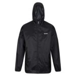 Regatta Mens Pack It III Waterproof Walking Jacket Pack-Away Breathable Lightweight – Black