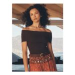 Rib Knit Bardot Top