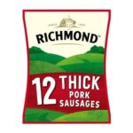 Richmond 12 Thick Pork Sausages 615g