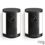 Ring Spotlight Cam (2nd Gen) Battery Security Camera, 2K Video, 6x Enhanced Zoom, Motion-Activated Spotlights – 2 Pack In Black or White