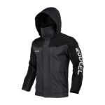 Rodeel Mens Waterproof Windproof Jacket with Foldaway Hood