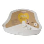 Rosewood Options Corner Litter Tray, Medium, Clear (Pack of 1)