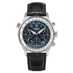 Rotary RGS10009/52 Pilot Chronograph Black Leather Strap Watch – W13208