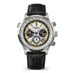 Rotary RGS10094/27 Pilot Chronograph Watch, Black Leather Strap