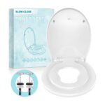 Round Soft-Close Toilet Seat with Built-in Child Seat