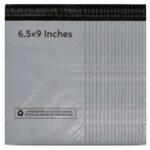 SAMZ Packaging (Pack of 100) 6.5×9 Inches (165 x 229 mm), Grey Parcel Delivery Bags with Self-Seal Closure – Sold by Jatala Ltd / FBA