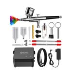 SICOPRO Air Brush Kit with Compressor, 50psi, Nails and Makeup