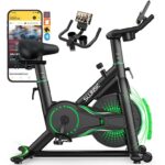 SLUNSE FITNESS Quiet Magnetic Resistance Spin Exercise Bike with Smart APP, 180KG Capacity sold by SLUNSE FITNESS UK /FBA