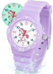 SOCICO Kids Analog Watches 50M Waterproof Easy Read for 3-12 Birthday Gift