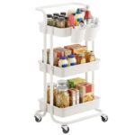 SONGMICS 3-Tier Rolling Storage Trolley with Handle