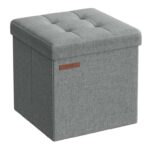SONGMICS Ottoman Storage Box, Foldable, 22 L – Various Colours