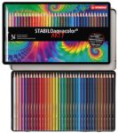 STABILO aquacolor – Aquarellable Water Soluble Colouring Pencils – ARTY Tin of 36 – Assorted Colours