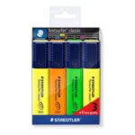 STAEDTLER Textsurfer Classic Highlighters 4-Pack, Assorted Colours