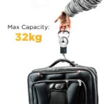 STATUS Mechanical Luggage Scale with 1 m Tape Measure, up to 32 kg Capacity
