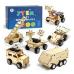 STEM Toys for Ages 8 Wooden Cars Science Kits (6-Pack)
