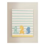 Safari Print Knit Cotton Blanket