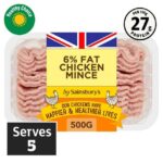 Sainsburys 500g British 6% Fat Chicken Mince Nectar Price