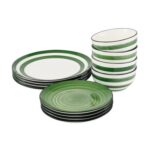 Salcombe Porcelain Green Dinner Set