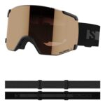 Salomon S/VIEW Access Unisex Goggles, Anti-Fog, Extended Field Vision, Black