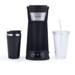 Salter 2 In 1 Iced Coffee Maker, Hot & Cold, 700W Ground Coffee & Pads Includes 420ml Travel Mug, 440ml Cup With Straw W/Voucher