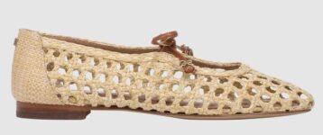 Sam Edelman Marcie Woven Ballerina Pumps, Bleached Beachwood