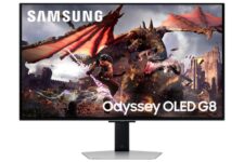 Samsung Odyssey Gaming OLED G8 LS32DG802SUXXU 32 Ultra HD Gaming Monitor – 4K UHD, 0.03ms, 240Hz, HDR10, Height Adjust, Speakers