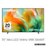 Samsung UE75M80HAUXXU 75 Inch MINI LED 4K Ultra HD Smart TV – 5yr Warranty In Store and Online