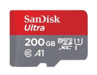 SanDisk Ultra 200 GB MicroSDXC UHS-I Memory Card with SD Adapter – Standard Packaging