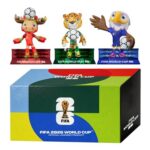 Sanyetral FIFA World Cup 2026: 3 Mascot Figures, Court Set-A