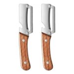 Satiskid 2-Pack Stainless Steel Vegetable Peelers with Ergonomic Handle, 7.9in
