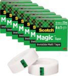 Scotch Magic Tape, Value Pack, 6 Rolls, 19 mm x 33 m