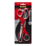 Scotch Multi-Purpose Scissors Ambidextrous, Stainless Steel Blades, 8 In, 2-Pack