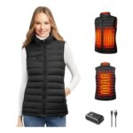 Seenlast Womens Heated Gilet, 10000mAh Battery Pack, Slim Fit