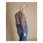 Serene – Cross Print Silk Twill Blouse