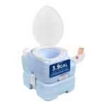 SereneLife Outdoor Portable Camping Toilet, 15L, Detachable Waste Tank