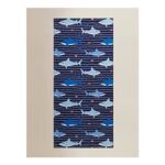 Shark Print Cotton Towel