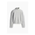 Shoulder-Pad Turtleneck Jumper