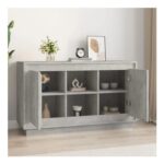 Sideboard Concrete Grey 102x35x60 Cm Engineered Wood