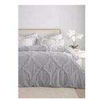 Silver Elissia Duvet Cover Set Double