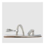 Silver Tevy Embellished Sandals – Ex Display