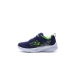 Skechers Boys Microspec Texlor Trainer Navy 13.5 UK Child