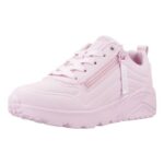 Skechers Girls UNO Lite Easy Zip Trainer Pink UK 13.5